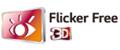 TV LG 32 Cinema 3D LED 32LB620D Flicker Free 3D Logo